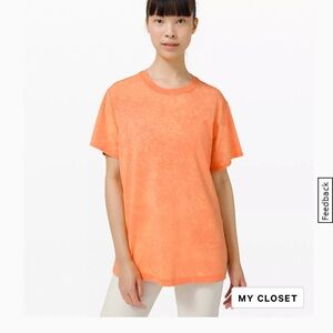 Lululemon All Yours Tee in Cloud Wash Golden Apricot